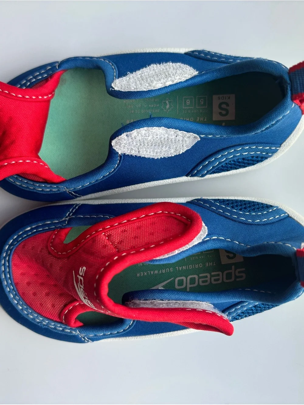 Speedo Kids Blue and Red Slip-On Water Shoes